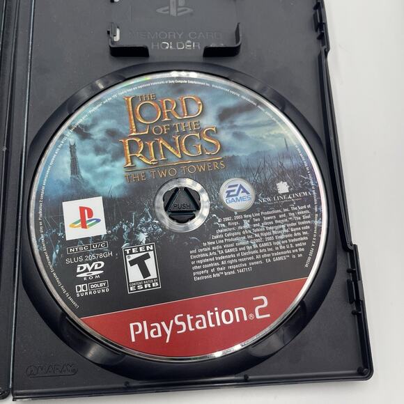 Lord of the Rings: The Two Towers (Sony PlayStation 2, 2002 PS2) Complete - Picture 8 of 8